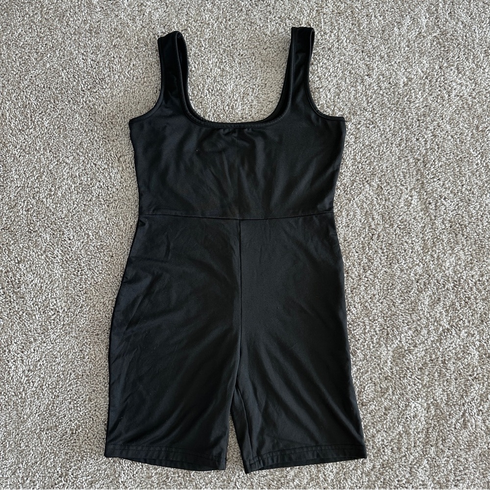 black leotard